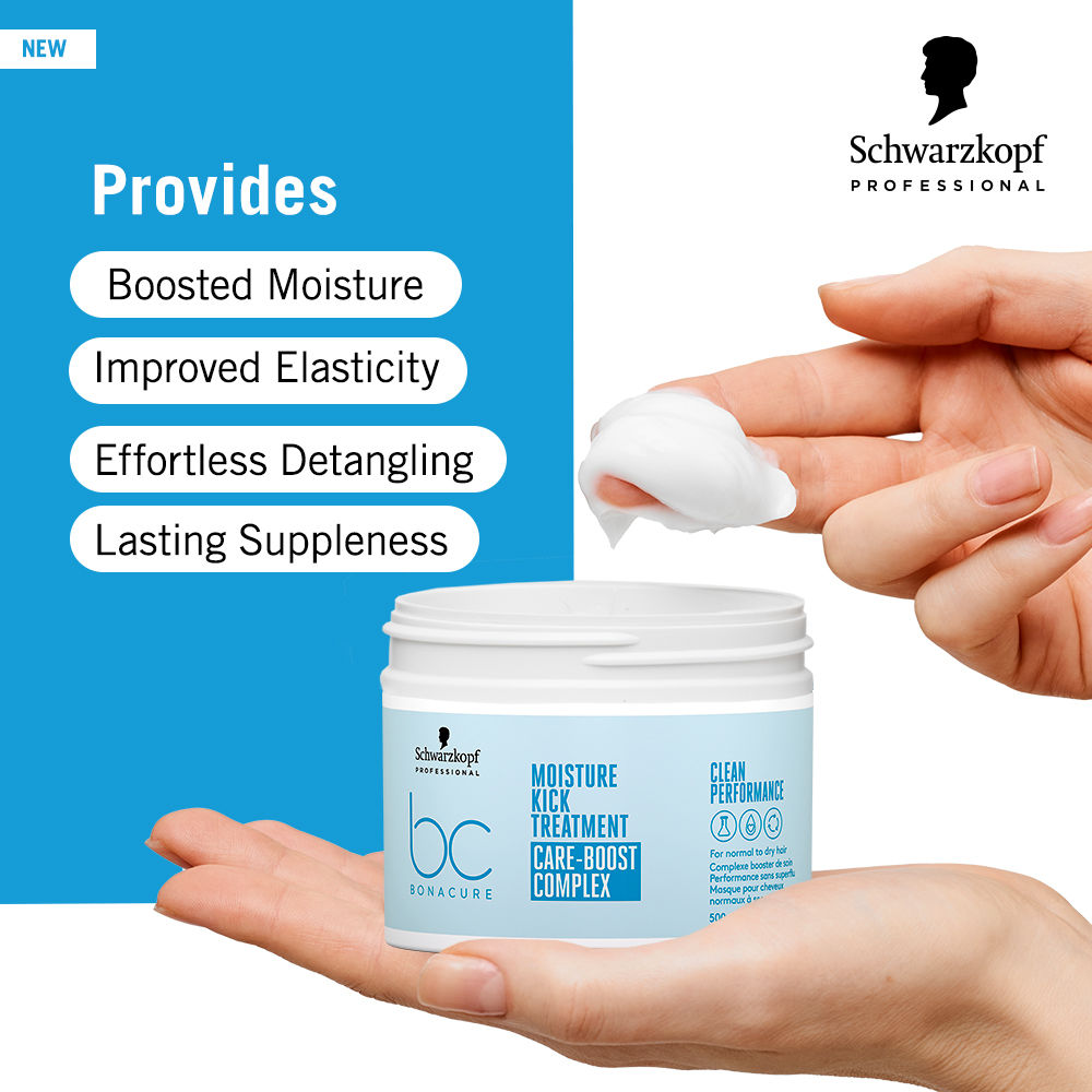 Masque Capillaire Schwarzkopf Bonacure Hyaluronic Moisture Kick - 200 Ml, Hydratation Intense, Fabriqué En Allemagne
