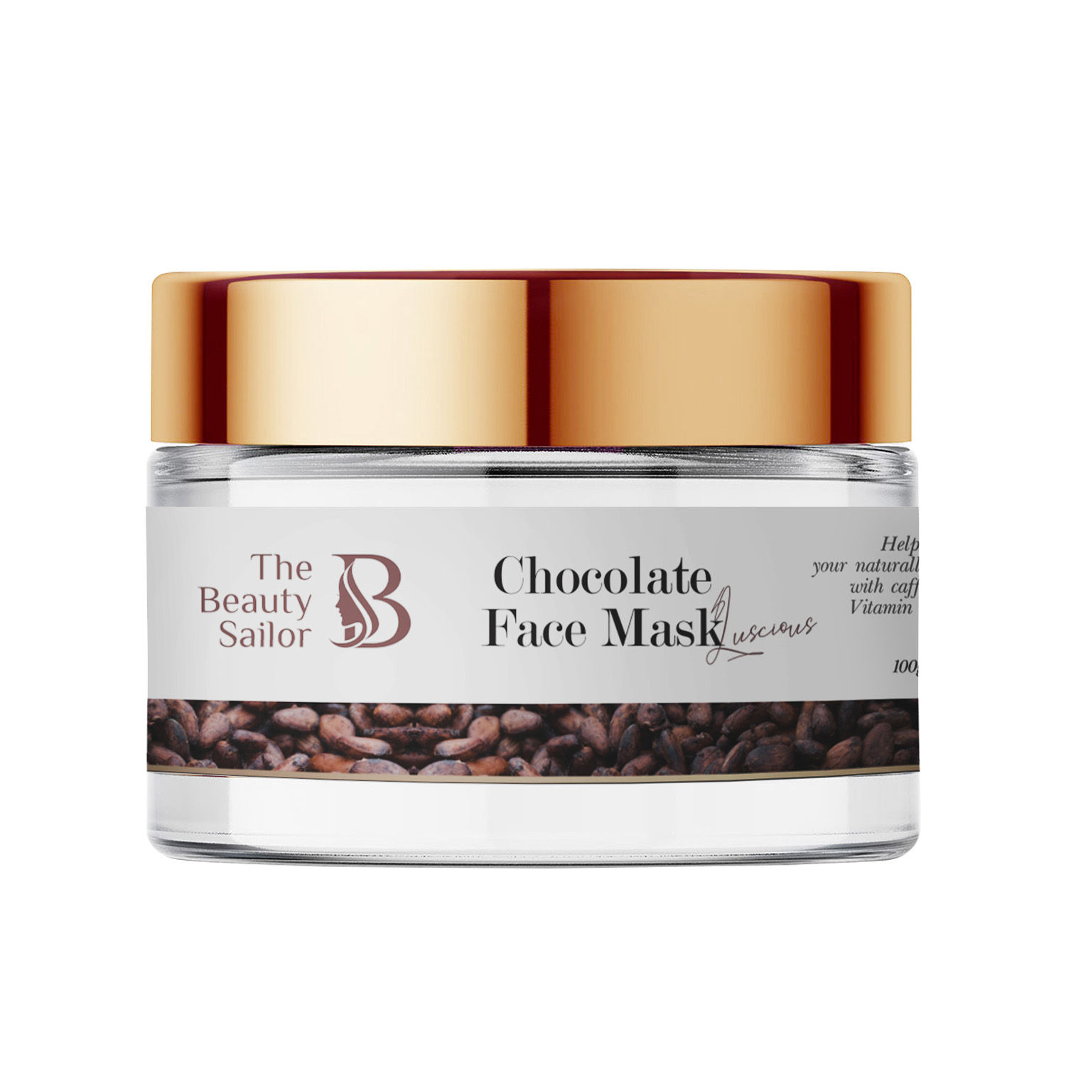 Buy The Beauty Sailor Chocolate Face Mask with Caffeine, Caramel & Vitamin E for All Skin Types | No Paraben | No Sulphate (100 g) - Purplle