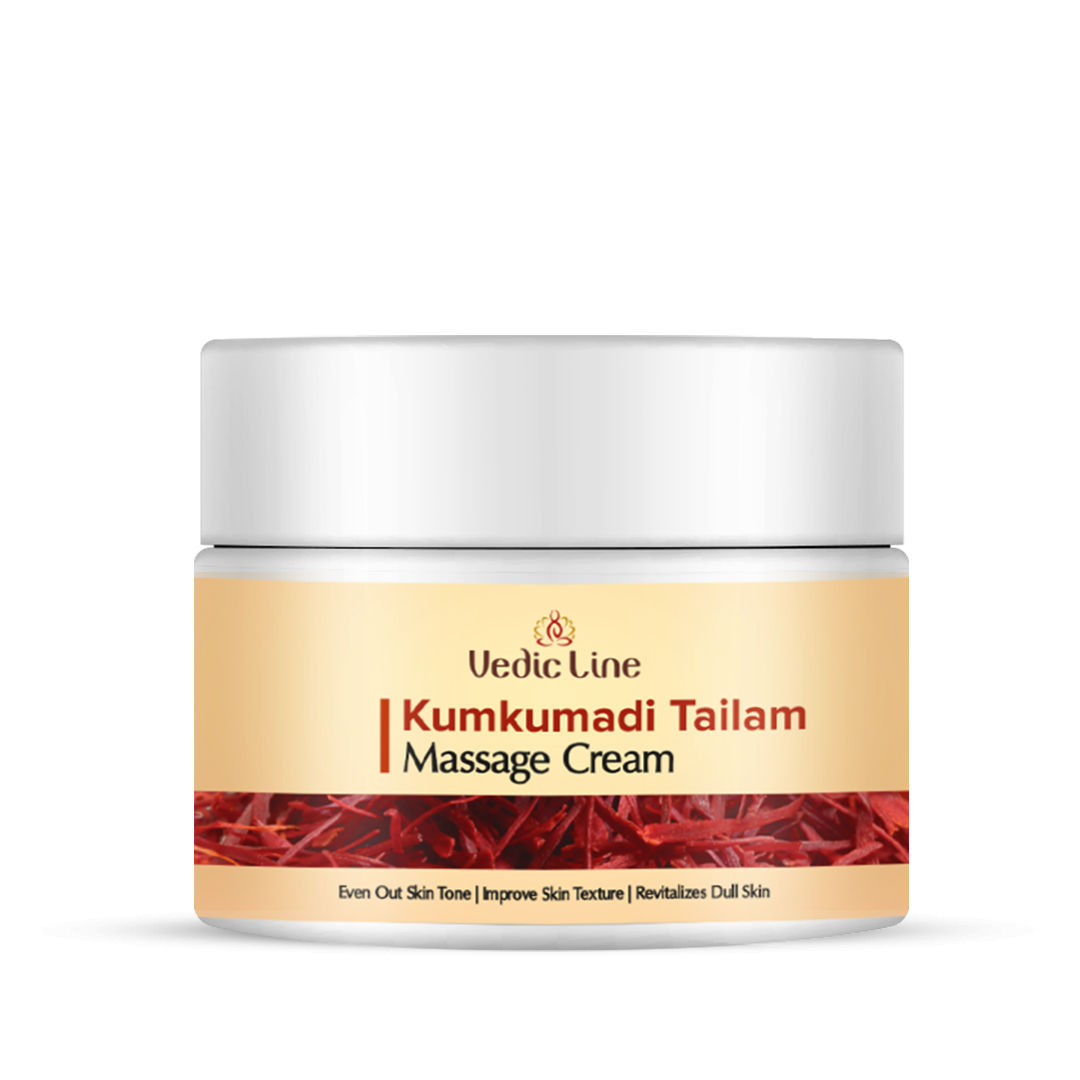 Buy Vedicline Kumkumadi Tailam Face Cream Improve Skin Elasticity & Texture With Almond Oil And Argan Oil For Skin Rejuvenation, 100ml - Purplle