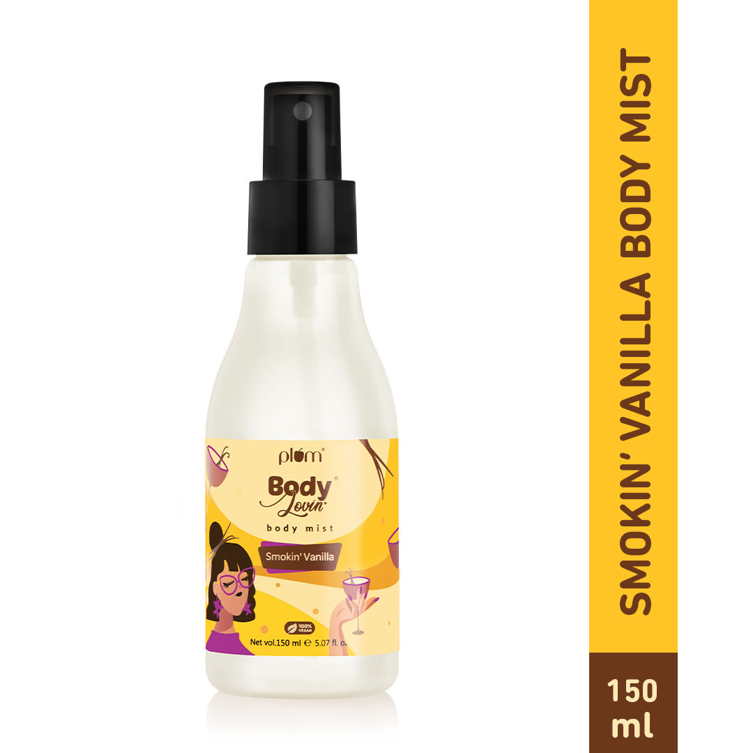 Buy Plum BodyLovin' Smokin' Vanilla Body Mist | Long Lasting Spicy Vanilla Fragrance For Women & Men With Honeysuckle, Musk & Vanilla | High On Fun | Travel-Friendly Perfume Body Spray 150 ml - Purplle