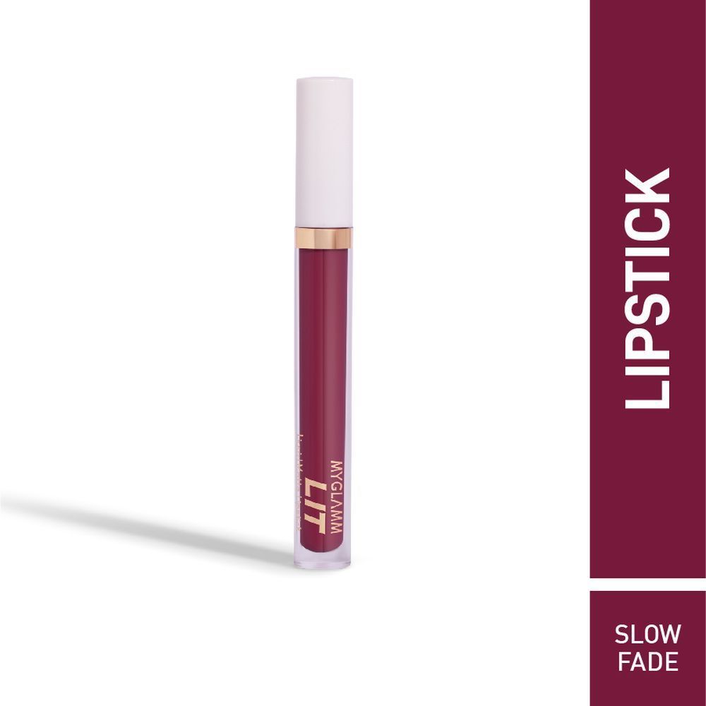 Buy MyGlamm LIT Liquid Matte Lipstick-Slow Fade- (3 ml) - Purplle