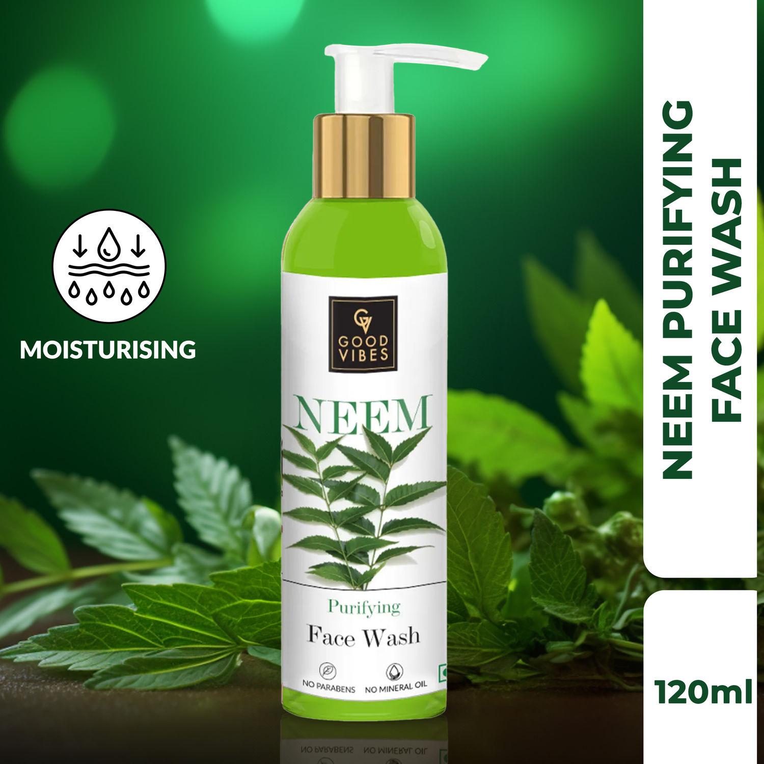 Good Vibes Purifying Face Wash Neem 120 ml