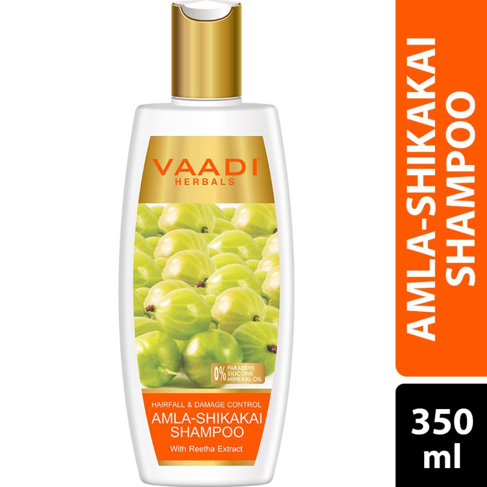 Buy Vaadi Herbals Amla Shikakai Hairfall & Damage Control Shampoo (350 ml) - Purplle