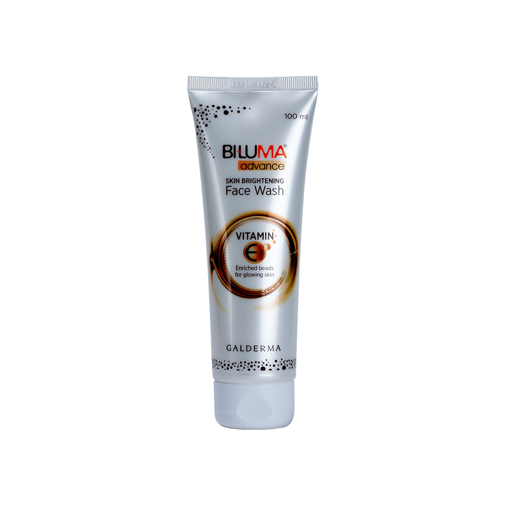 Buy Biluma Advance Skin Brightening Facewash with Vitamin E and aloe vera for even skin tone and dark spots - 100 ml - Purplle