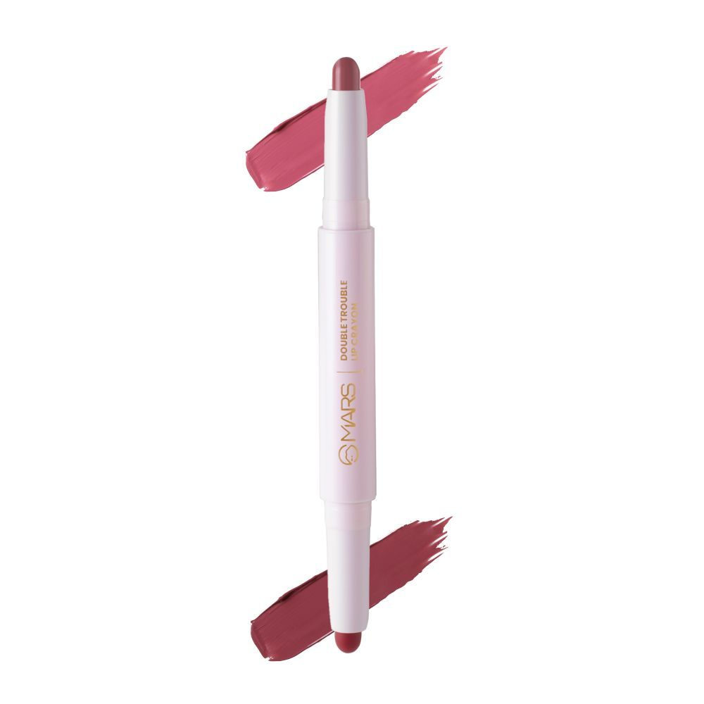 Buy MARS Double Trouble Lip Crayon Lipstick - Bubblegum Mocha (4 g) - Purplle