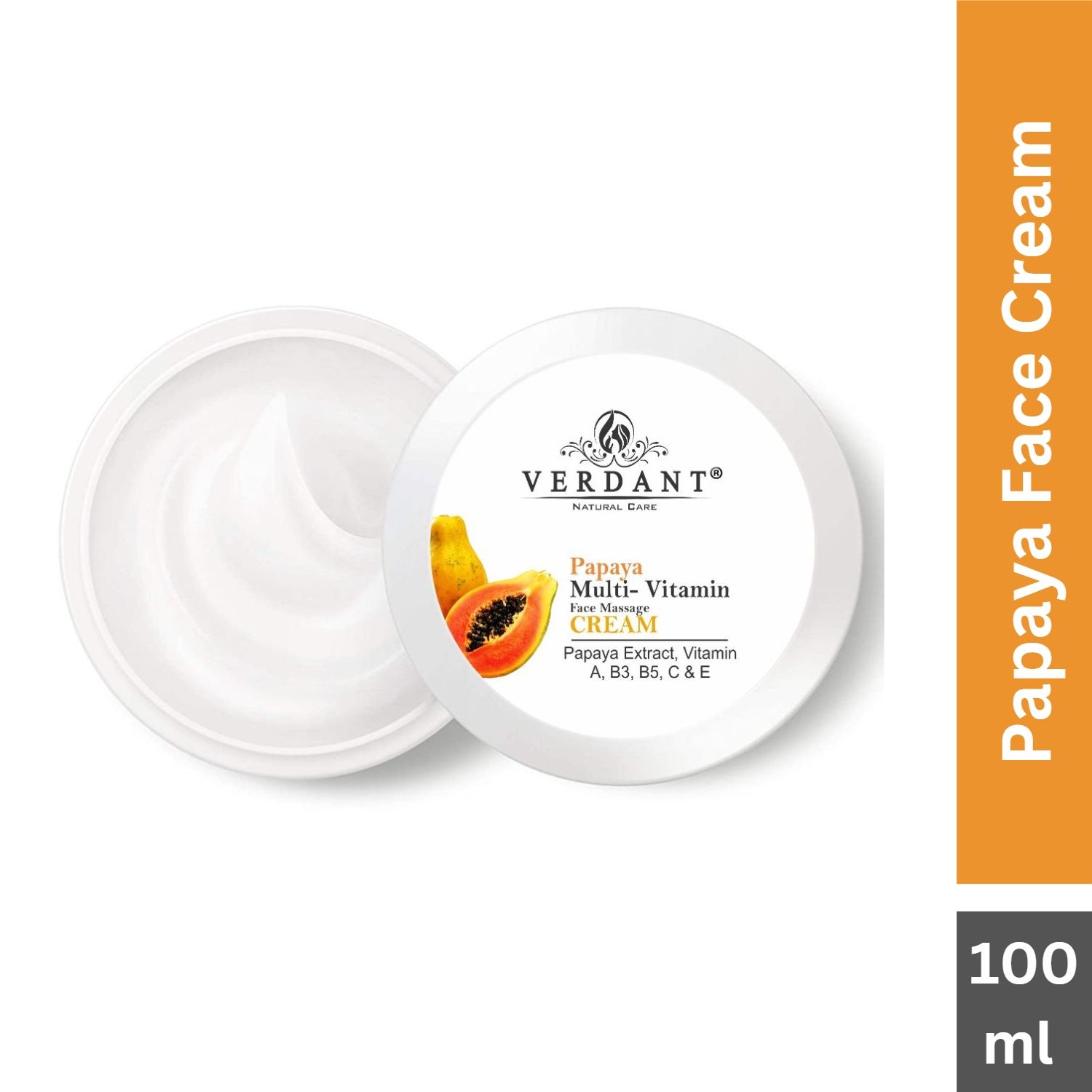 Buy Verdant Natural Care Papaya Face Cream (100 ml) - Purplle