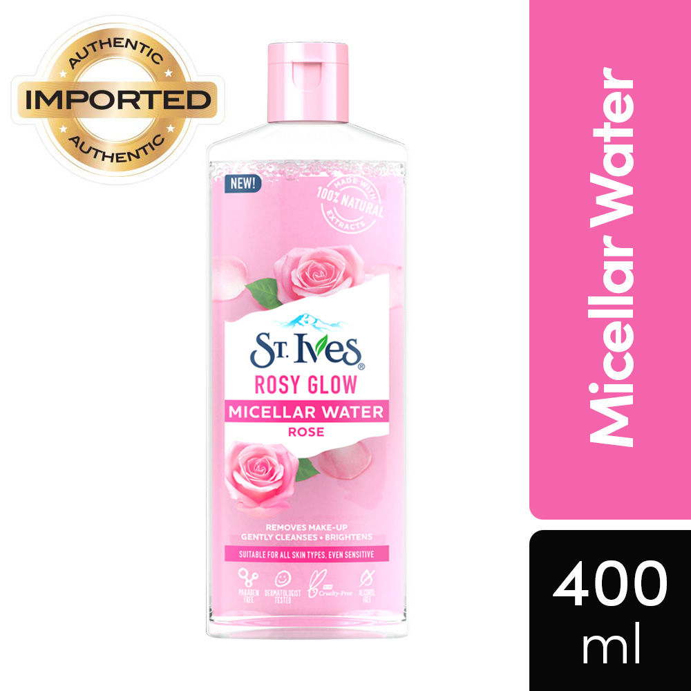 Buy St. Ives Rosy Glow Rose Micellar Water with 100% Natural Extracts (400 ml) - Purplle