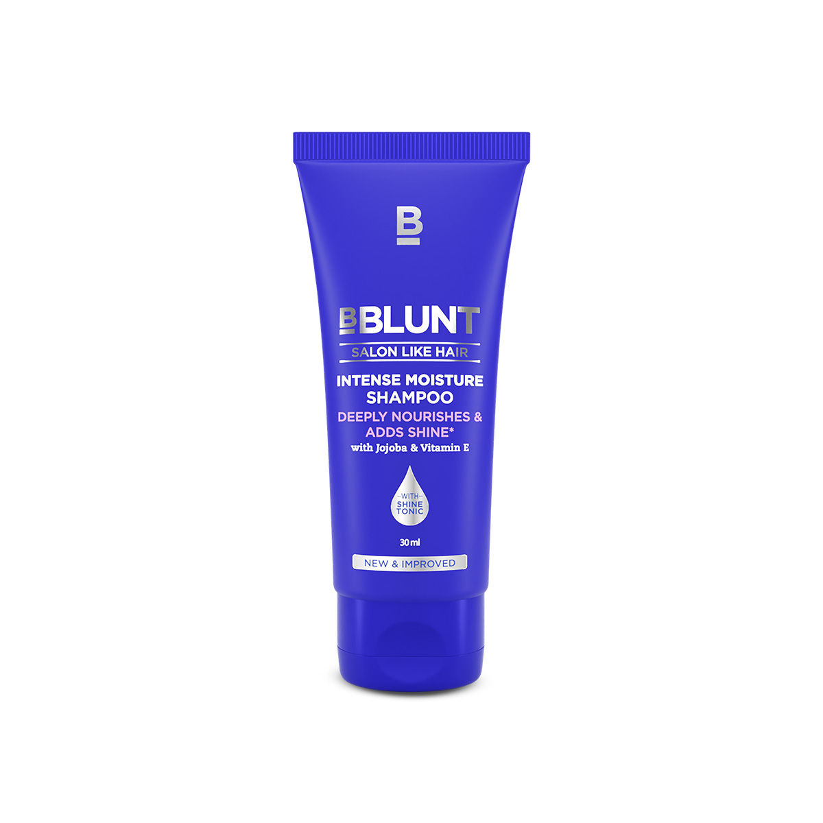 Buy BBLUNT Intense Moisture Shampoo with Jojoba and Vitamin E for Dry & Frizzy Hair - 30 ml - Purplle