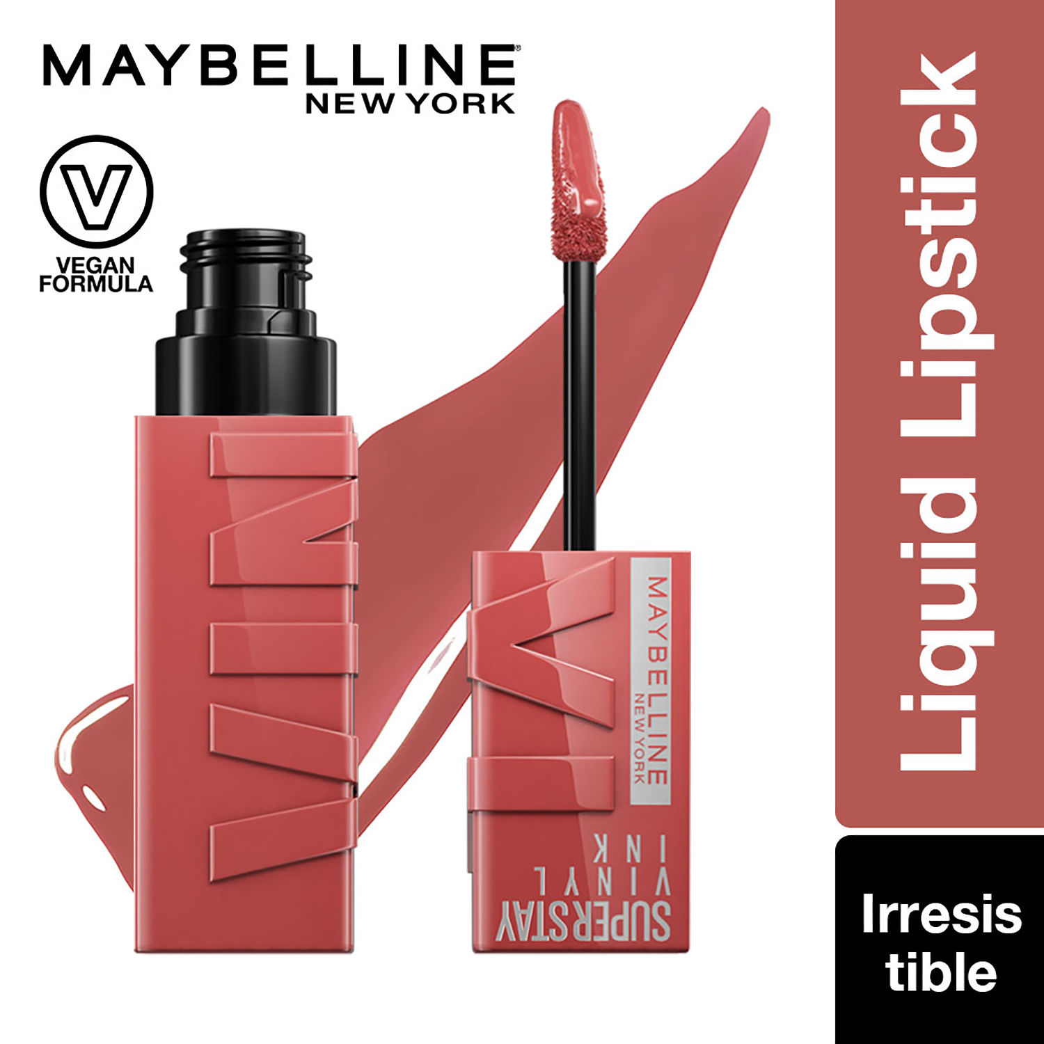Buy Maybelline Superstay Vinyl Ink Liquid Lipstick, Irresistible, 4.2ml | High Shine That Lasts for 16 HRs - Purplle