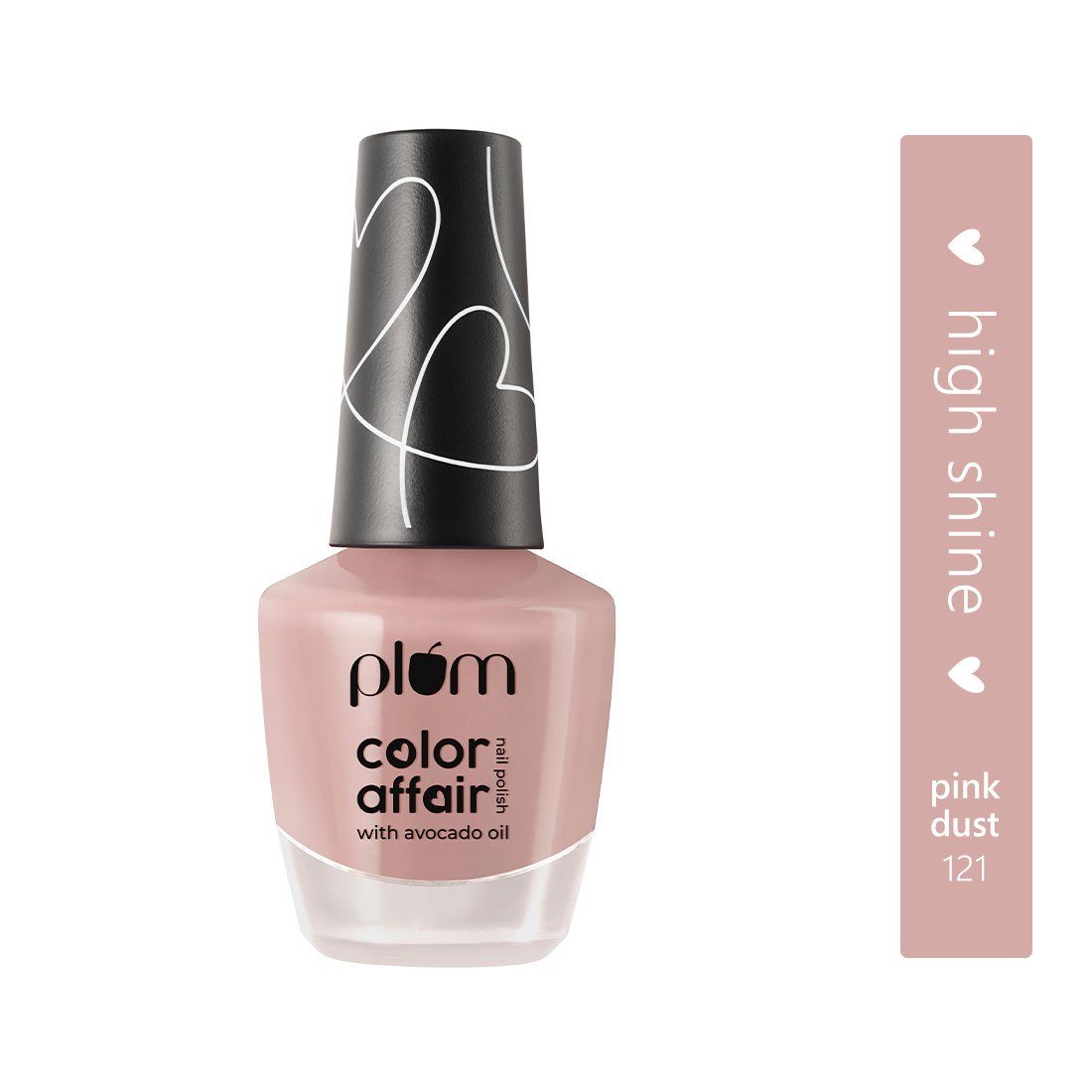 Buy Plum Color Affair Nail Polish - Pink Dust - 121 | 7-Free Formula | High Shine & Plump Finish | 100% Vegan & Cruelty Free - Purplle