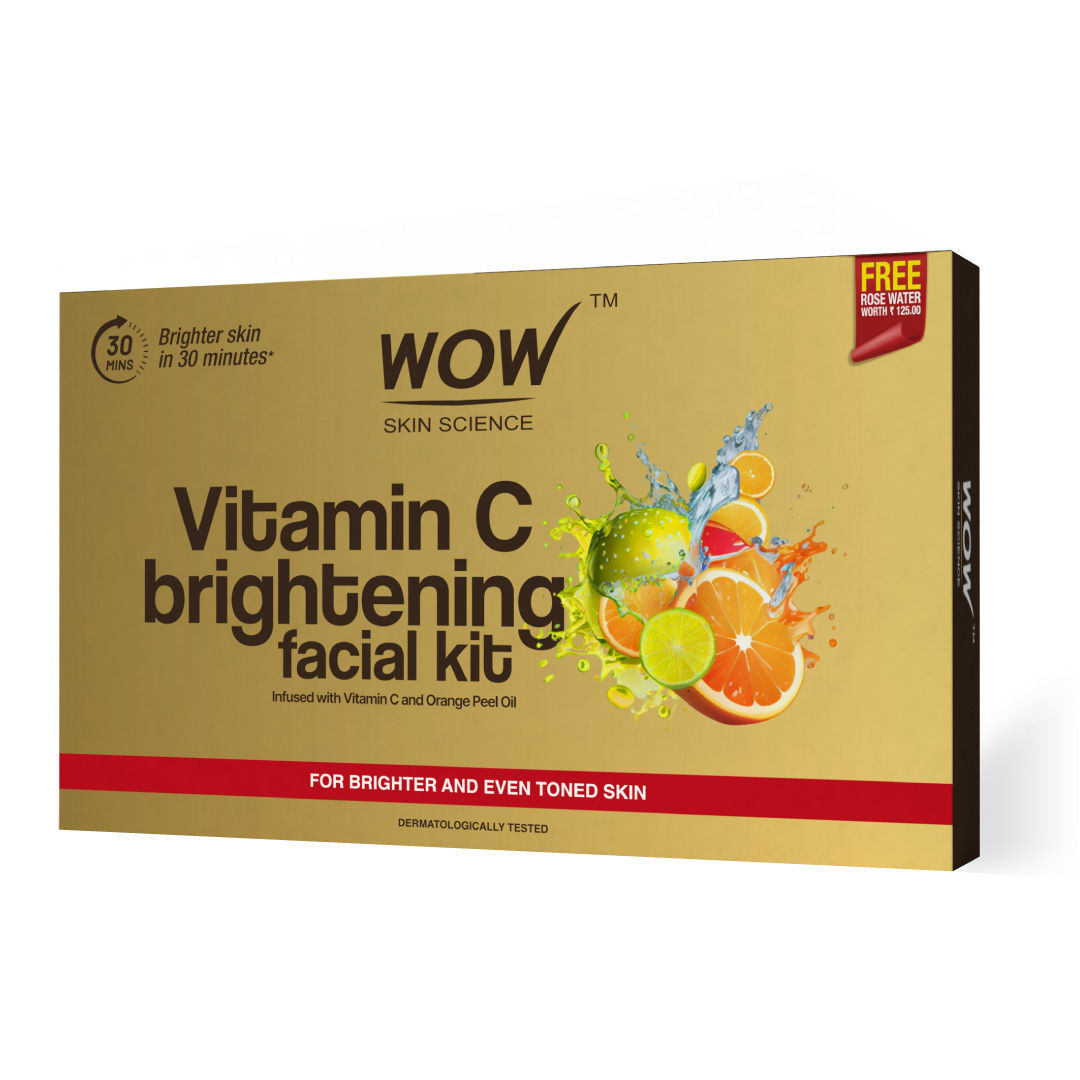 WOW Skin Science Vitamin C Brightening Facial Kit with Rose