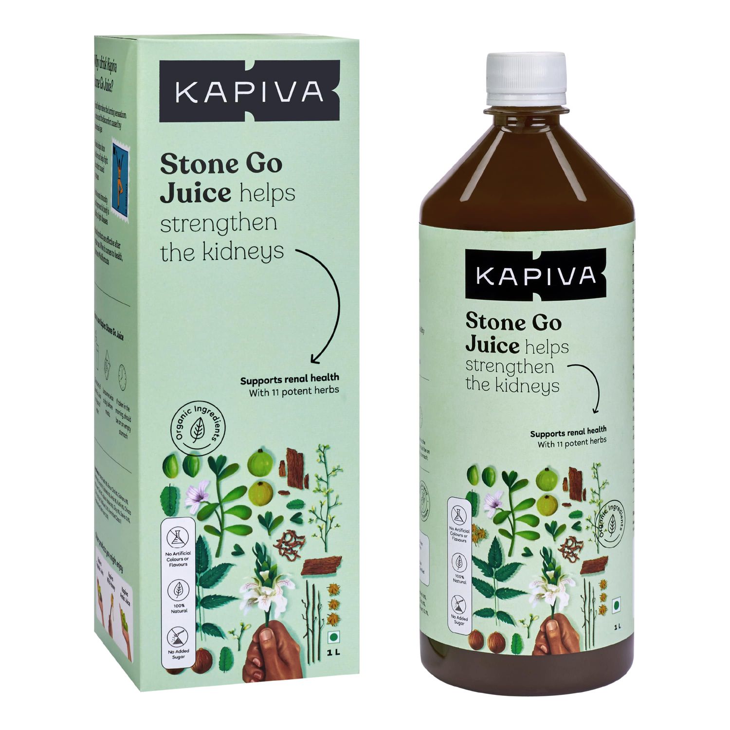 Buy Kapiva Stone Go Juice (Cleanses Kidney And Urinary Bladder) - 1L - Purplle