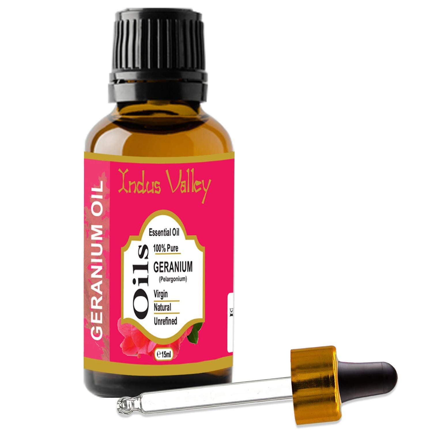 Buy Indus Valley Bio Organic Geranium Essential Oil (15 ml) - Purplle