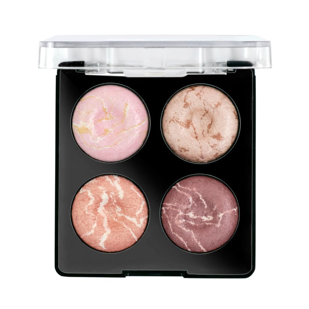 Buy MARS 4 Shade Glow O Clock Highlighter and Blusher Kit-02 (13 g) - Purplle