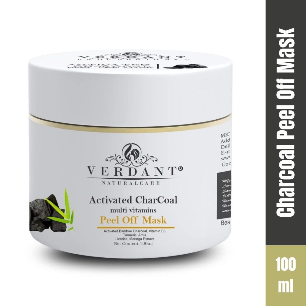 Buy Verdant Natural Care Activated Charcoal Peel Off Mask (100 ml) - Purplle