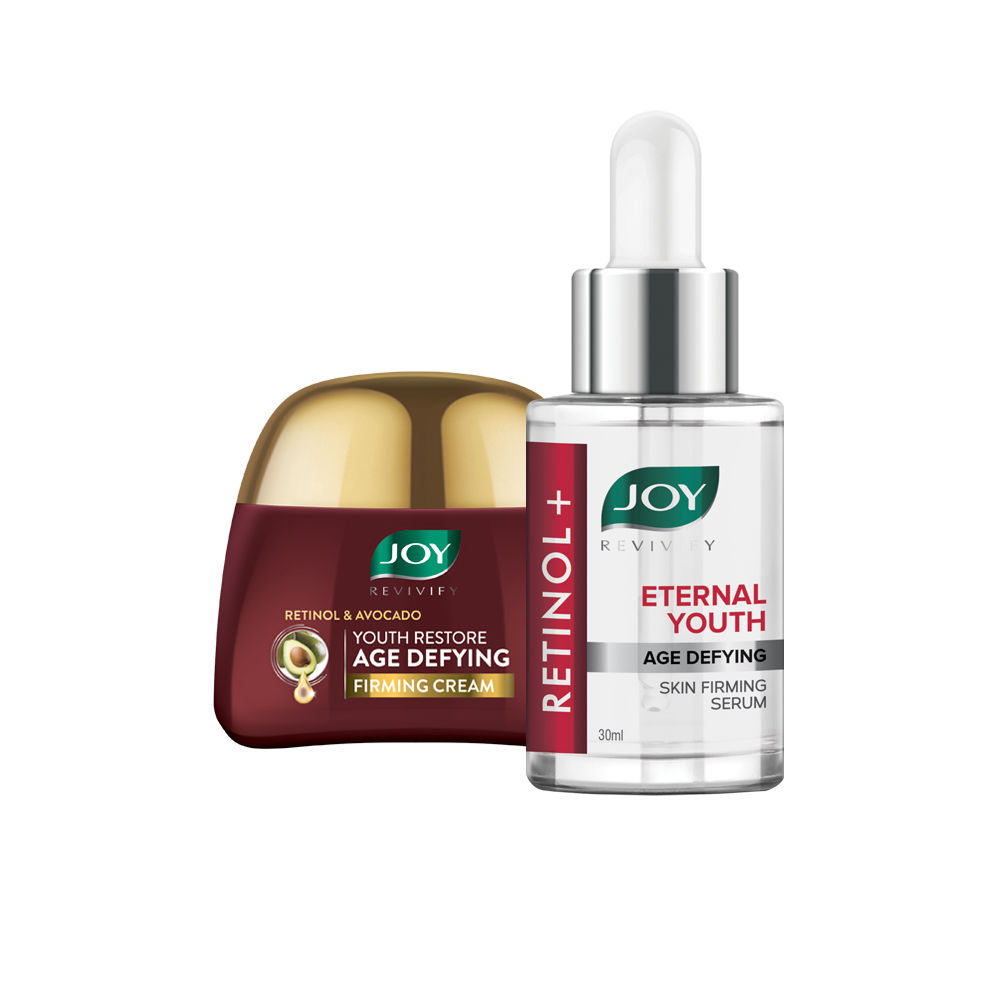 Buy Joy Revivify Retinol+ Face Serum 30ml & Revivify Retinol+ Youth Restore Age Defying Firming Face Cream 50ml (Combo Pack) - Purplle