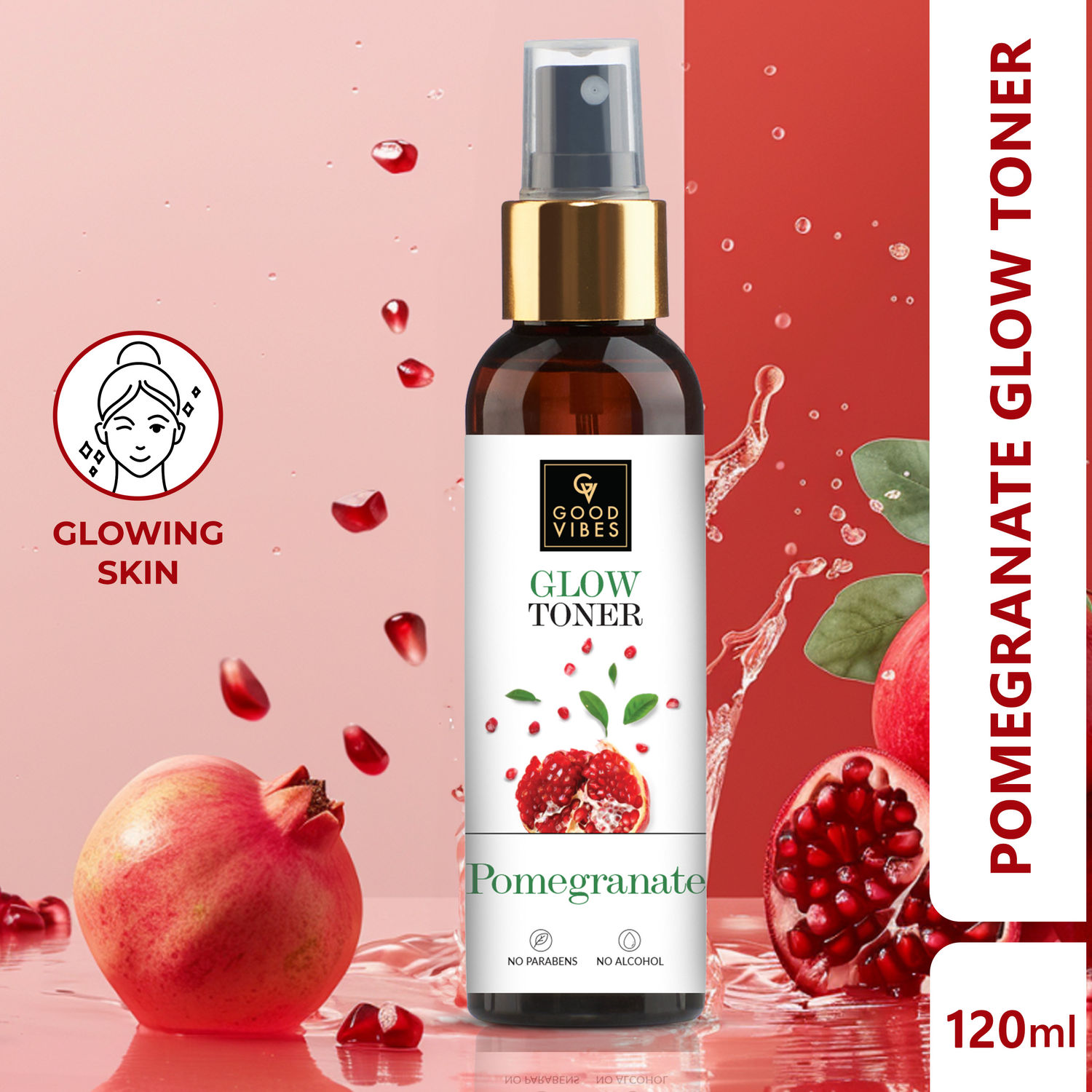 Buy Good Vibes Pomegranate Glow Toner (120 ml) - Purplle