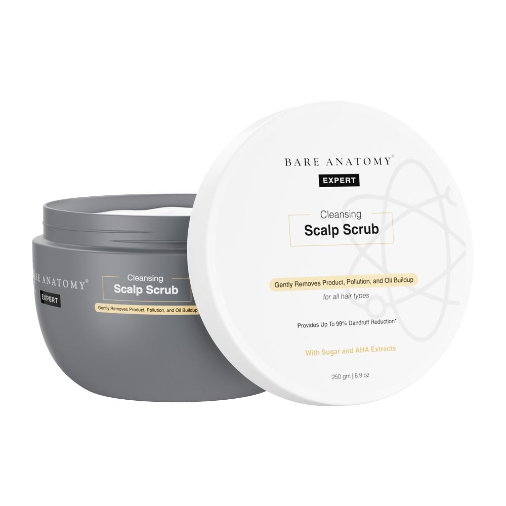 Buy Bare Anatomy Scalp Scrub - Upto 99% Dandruff Reduction, with Natural AHAs, Coconut & Sugar (250 g) - Purplle