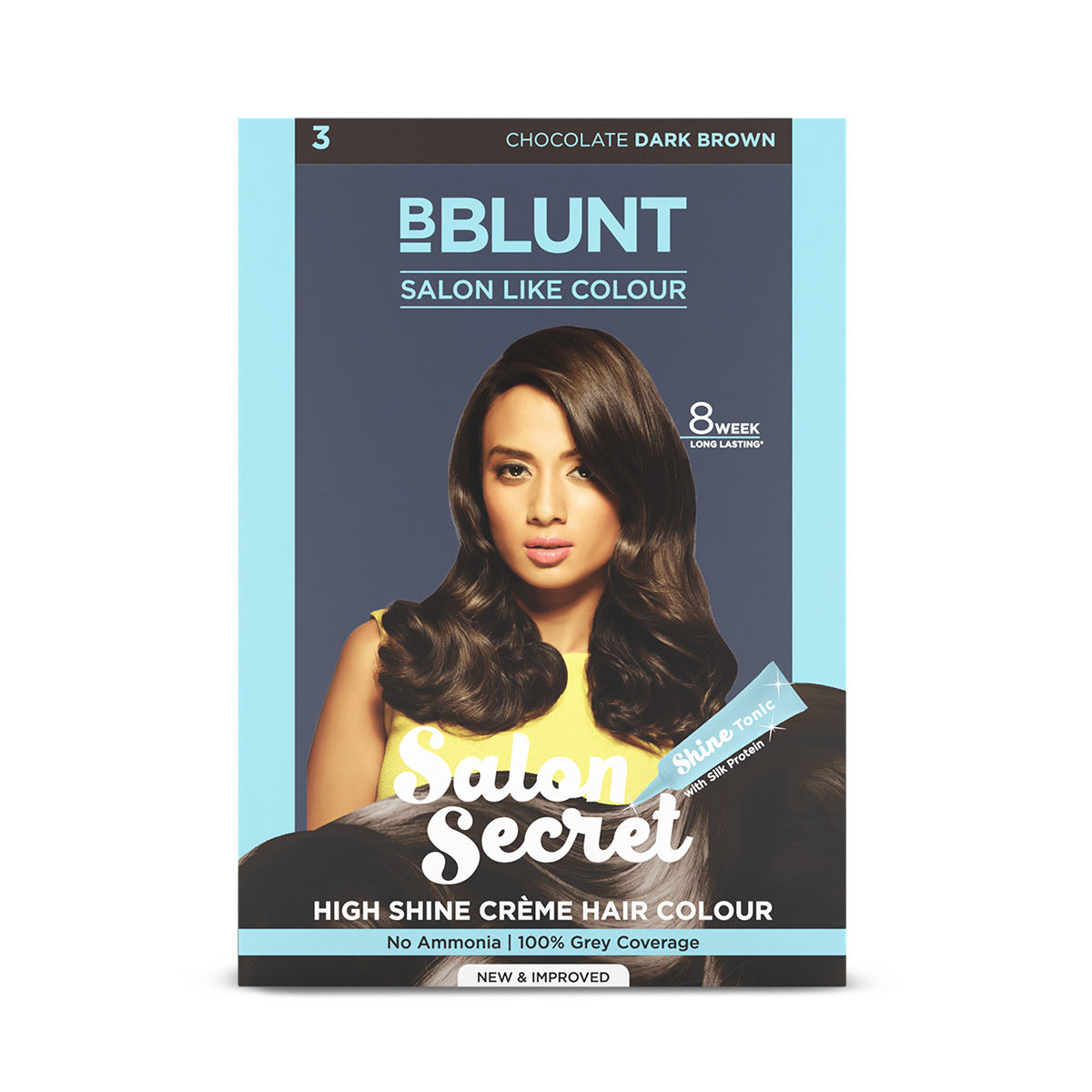 Buy BBlunt Salon Secret High Shine Creme Hair Colour - Chocolate Dark Brown (152 ml) - Purplle