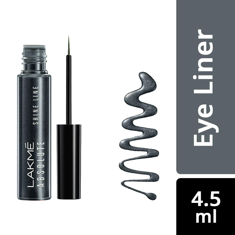 Buy Lakme Absolute Shine Liquid Eye Liner - Steel Grey (4.5 ml) - Purplle