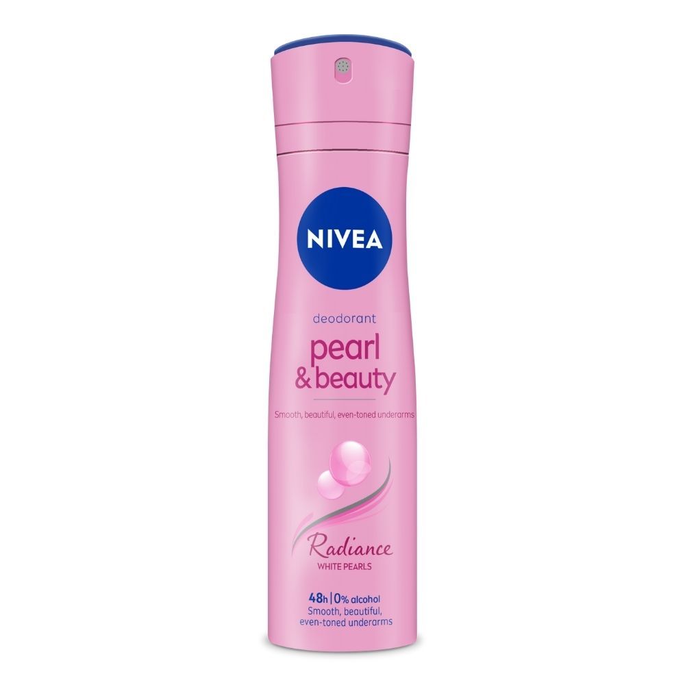 Buy Nivea Deo- White Pearls & 0% Alcohol , for Smooth Underarms, 48H freshness and odour protection (150 ml) - Purplle