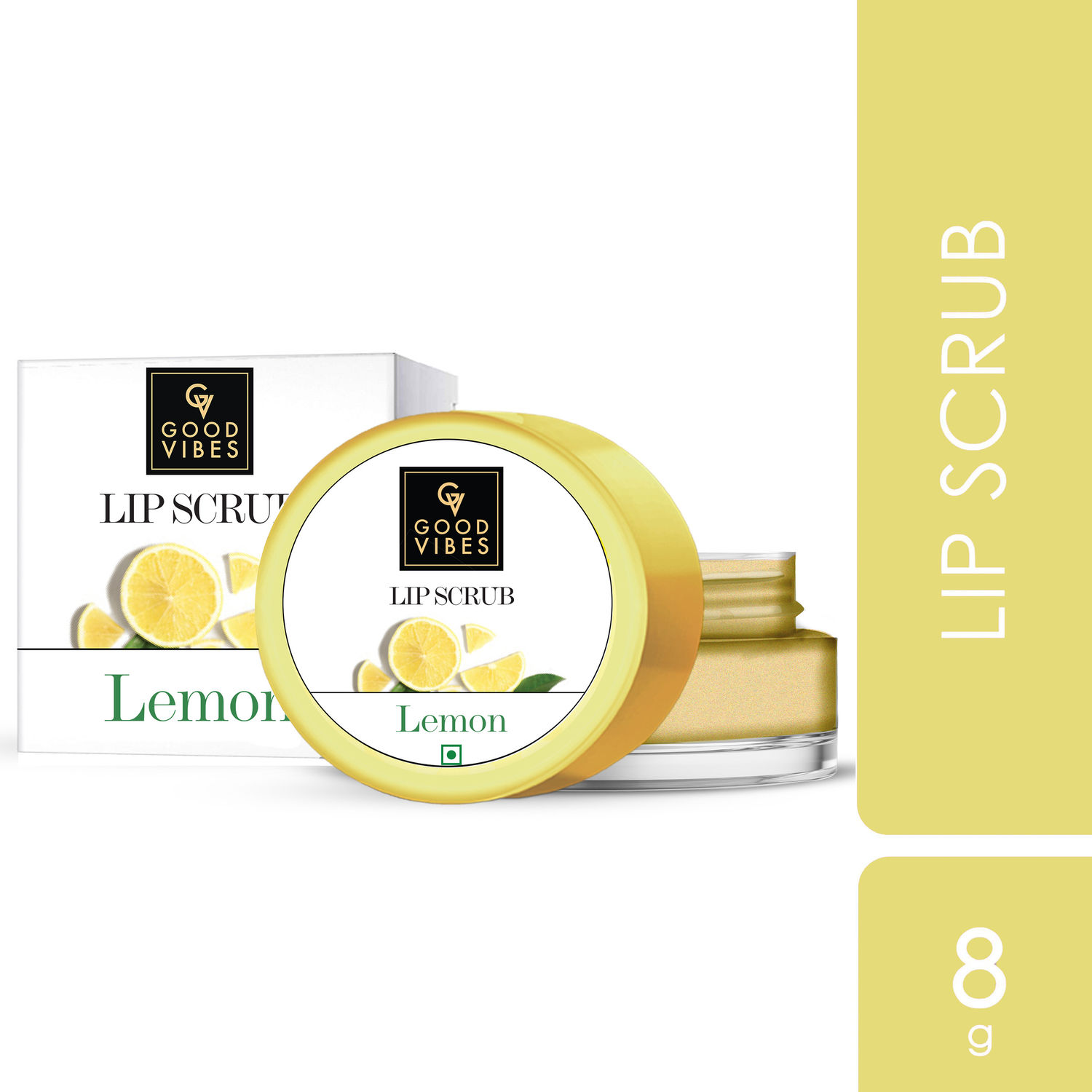 Buy Good Vibes Lip Scrub - Lemon (8 gm) - Purplle