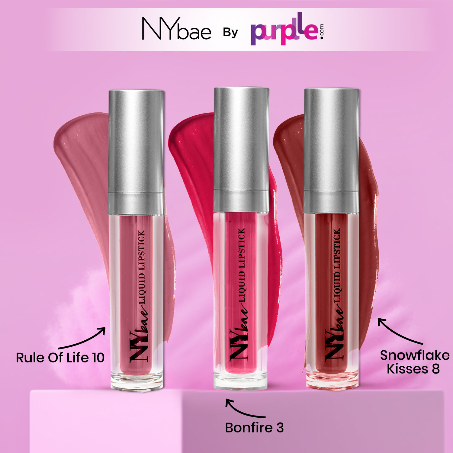 Buy NY Bae Twin Confessions Lip Combo | Pack of 2 | Moisturizing | Long Lasting | Red & Pink Lipstick (9ml) - Purplle