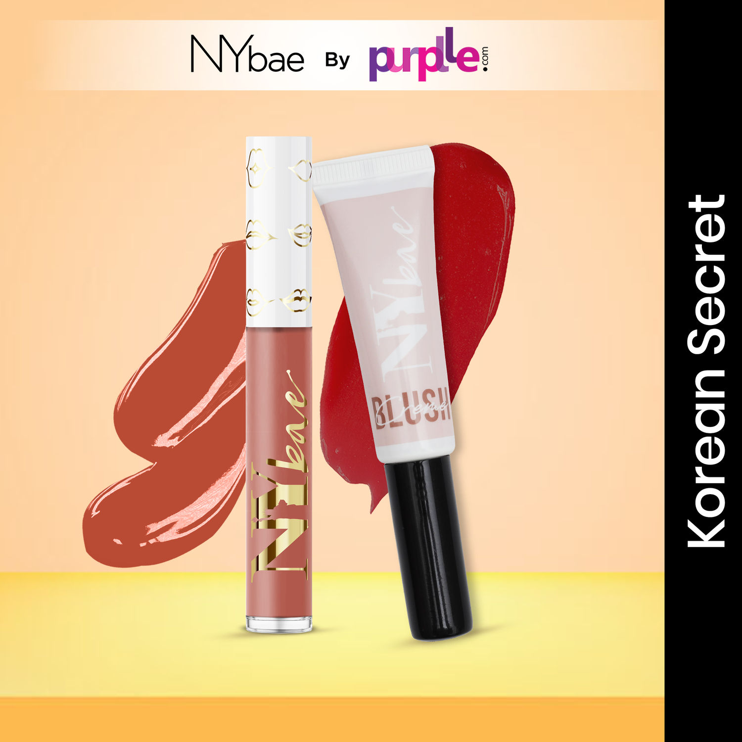 Buy NY Bae Korean Secret Combo | Cream Blush |Lip Gloss | Lip & Cheek Tint | Satin Glowy Finish | Moisturising | Rich Colour (13 g) - Purplle