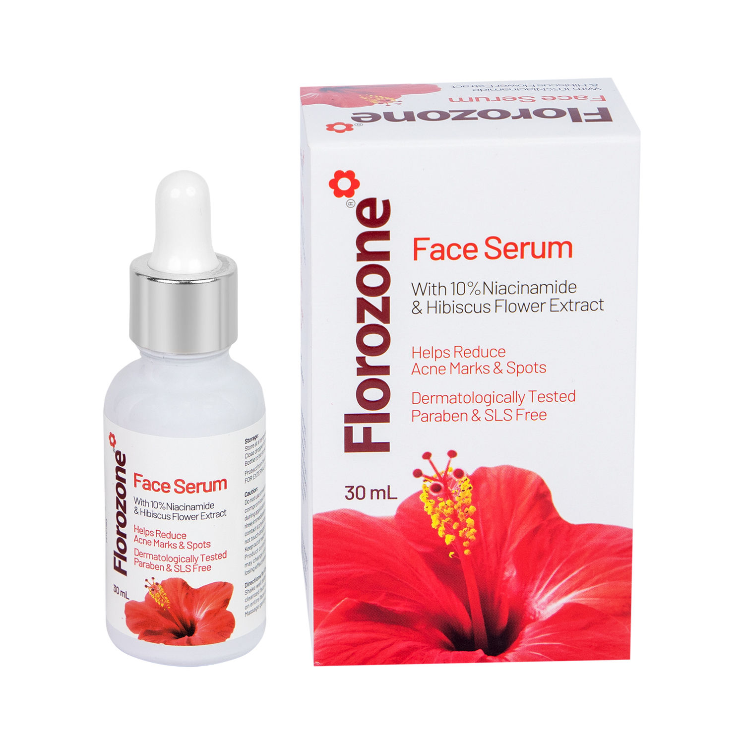 Buy Florozone Face Serum with Hibiscus Flower Extract & Niacinamide, 30 ml - Purplle