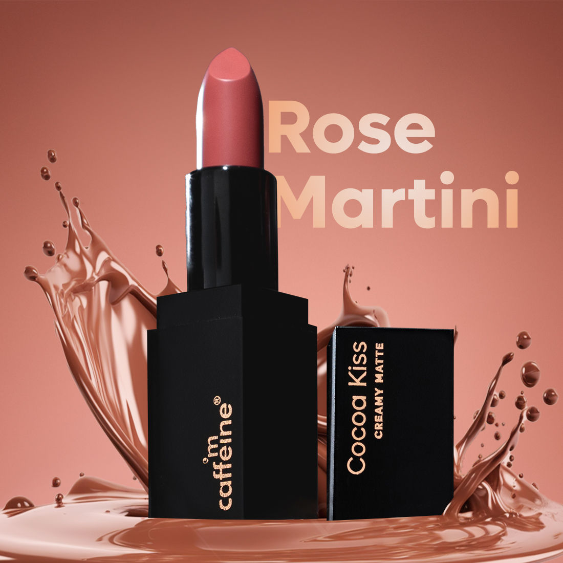 mCaffeine Cocoa Kiss Creamy Matte Lipstick Rose Martini