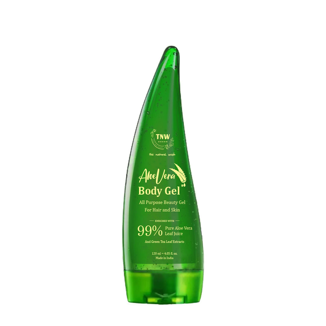 Buy TNW a€“ The Natural Wash Aloe Vera Body gel with 99% Pure Aloe leaf juice and Green Tea Extracts 120gm | For moisturising skin | Soothes irritation | Radiant & glowing skin - Purplle