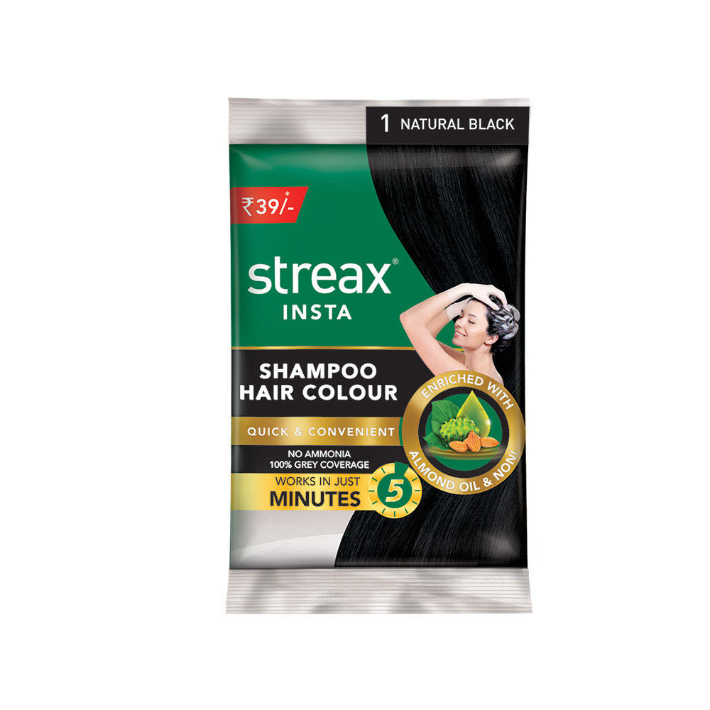 Streax insta shampoo hair colour discount