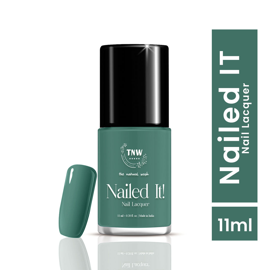 Buy TNW -The Natural Wash Nailed It! - 08: Matcha Mojito | Nail Polish | Chip Resistant | Pigmented | Long Lasting | Quick Drying | 11ml - Purplle