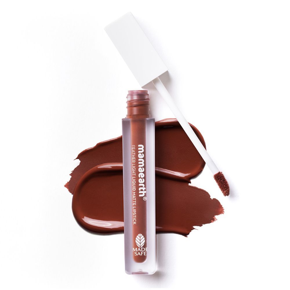 Buy Mamaearth Feather Light Liquid Matte Lipstick with Coconut & Vitamin E - 03 Nude Tea - 3.5 ml - Purplle