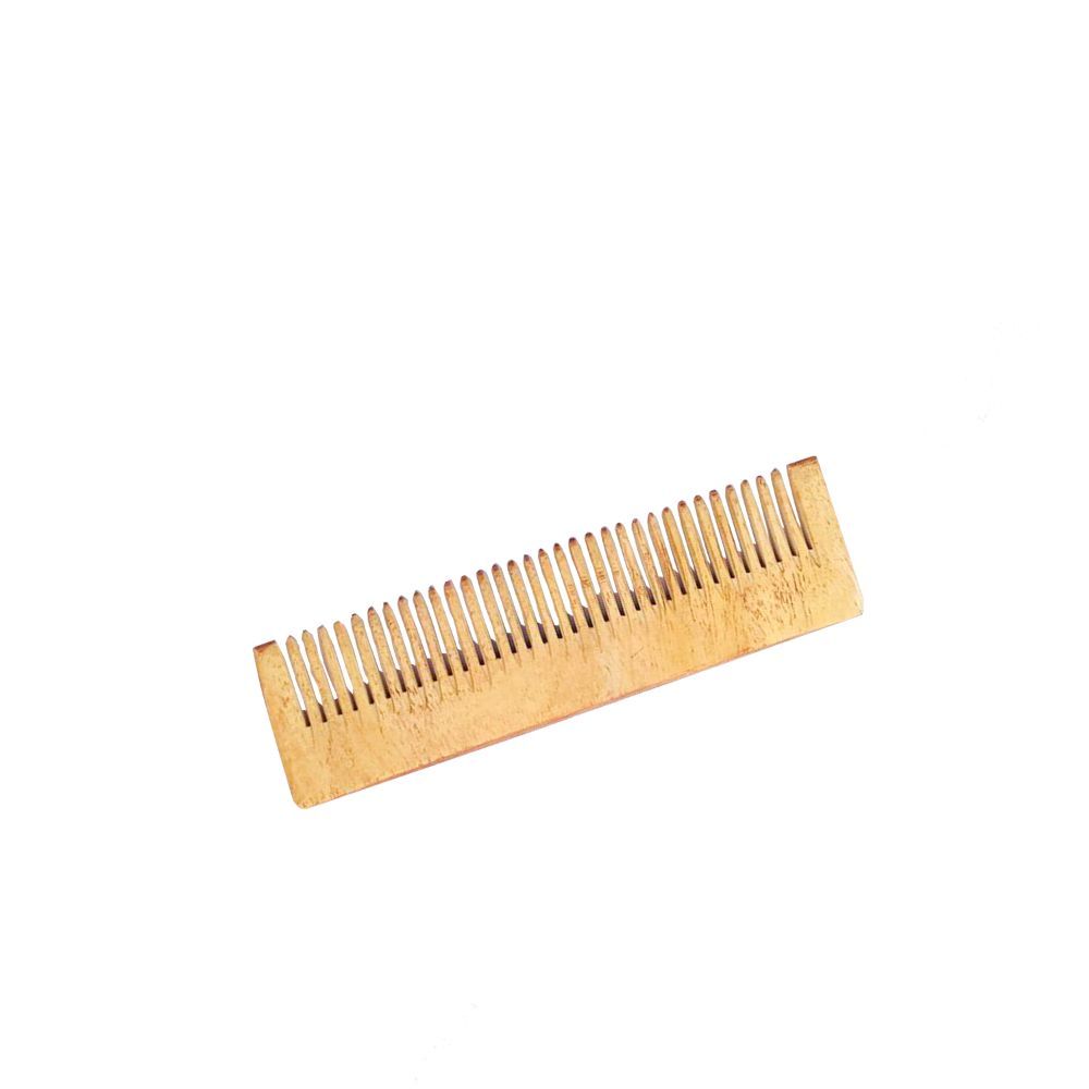 Buy Frescia Neem Wood Wide Tooth Hair Comb - Rectangular design - Purplle