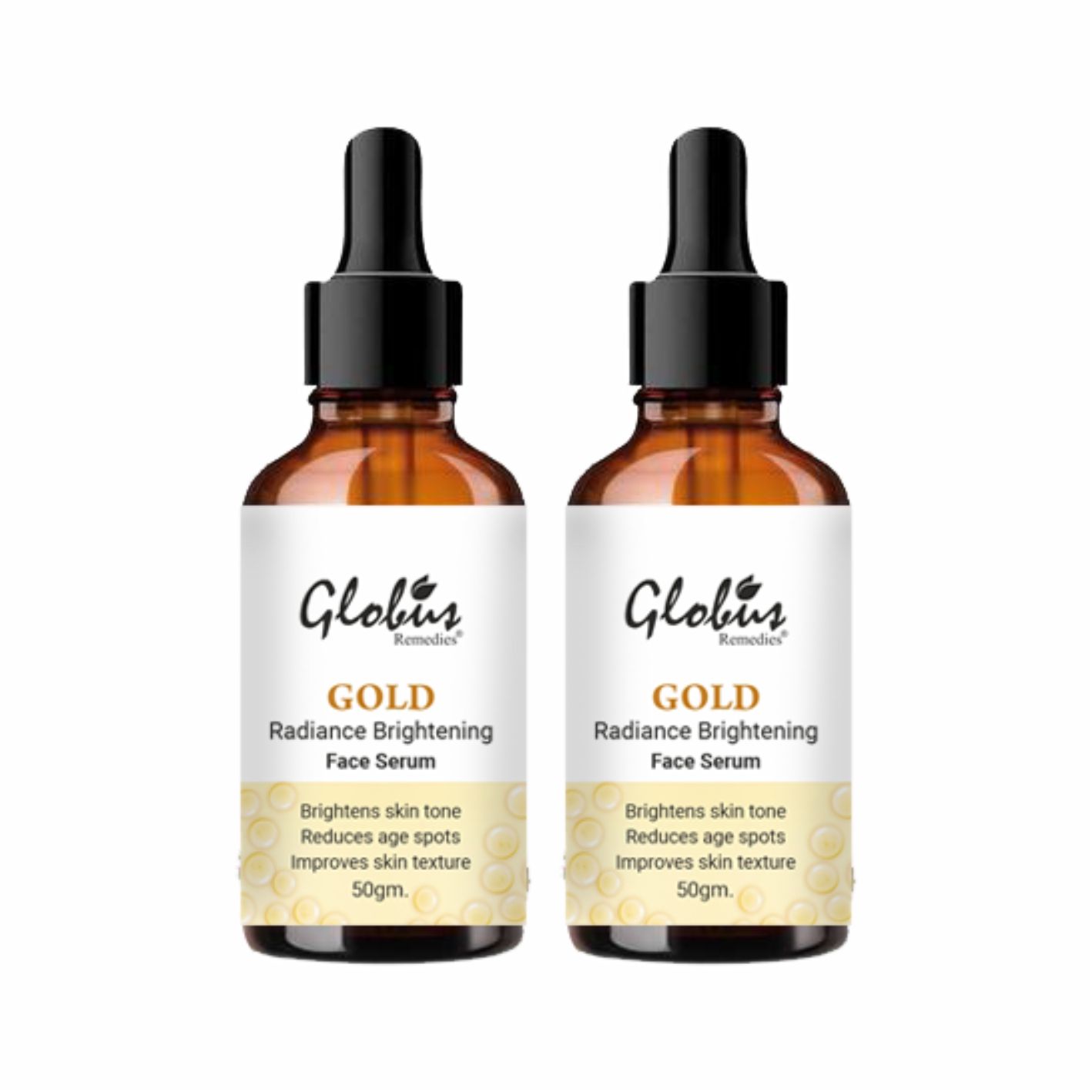 Buy Globus Remedies Gold Radiance Anti Aging Face Serum,  100ml(Pack of 2) - Purplle