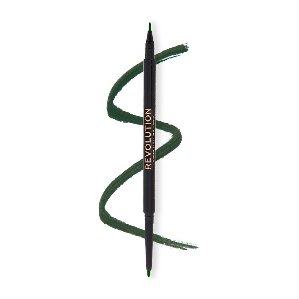 Buy Makeup Revolution Felt & Kohl Eyeliner Green (0.33 g) - Purplle