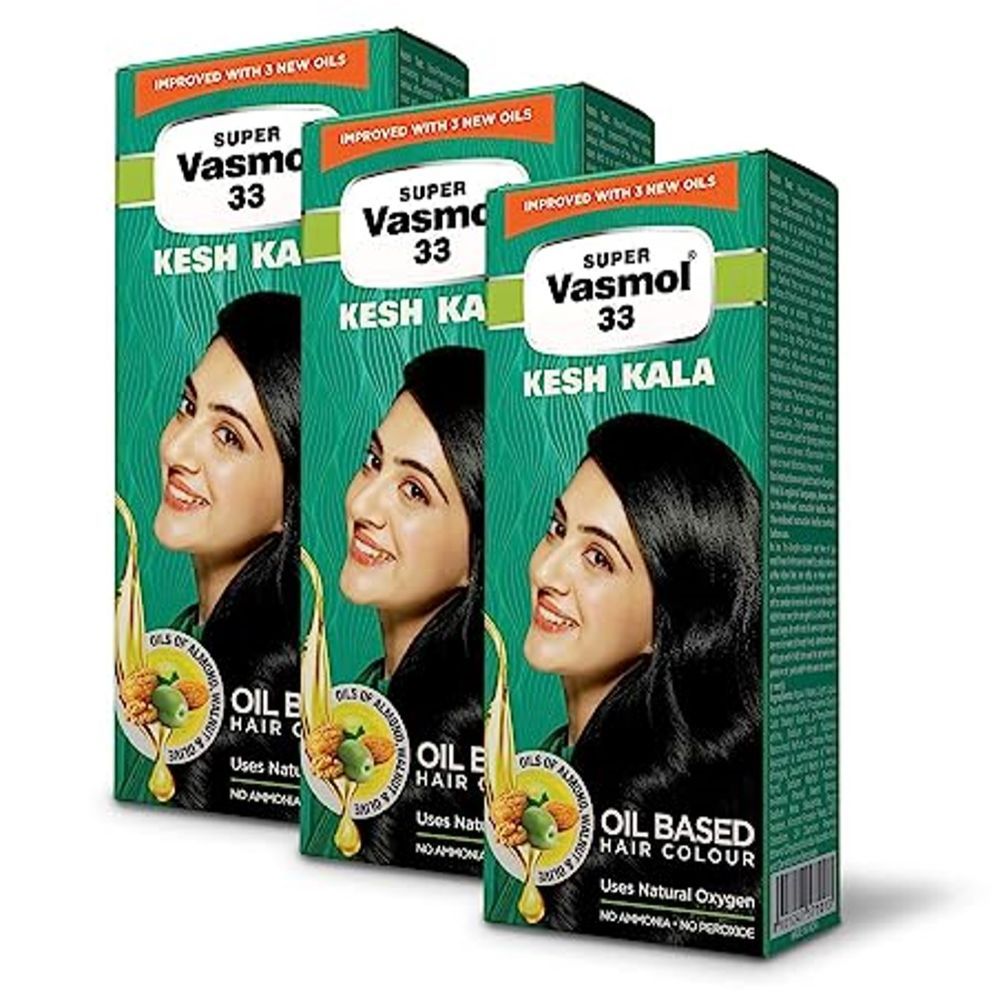 Buy Super Vasmol Kesh Kala 100ml - Pack of 3 - Purplle