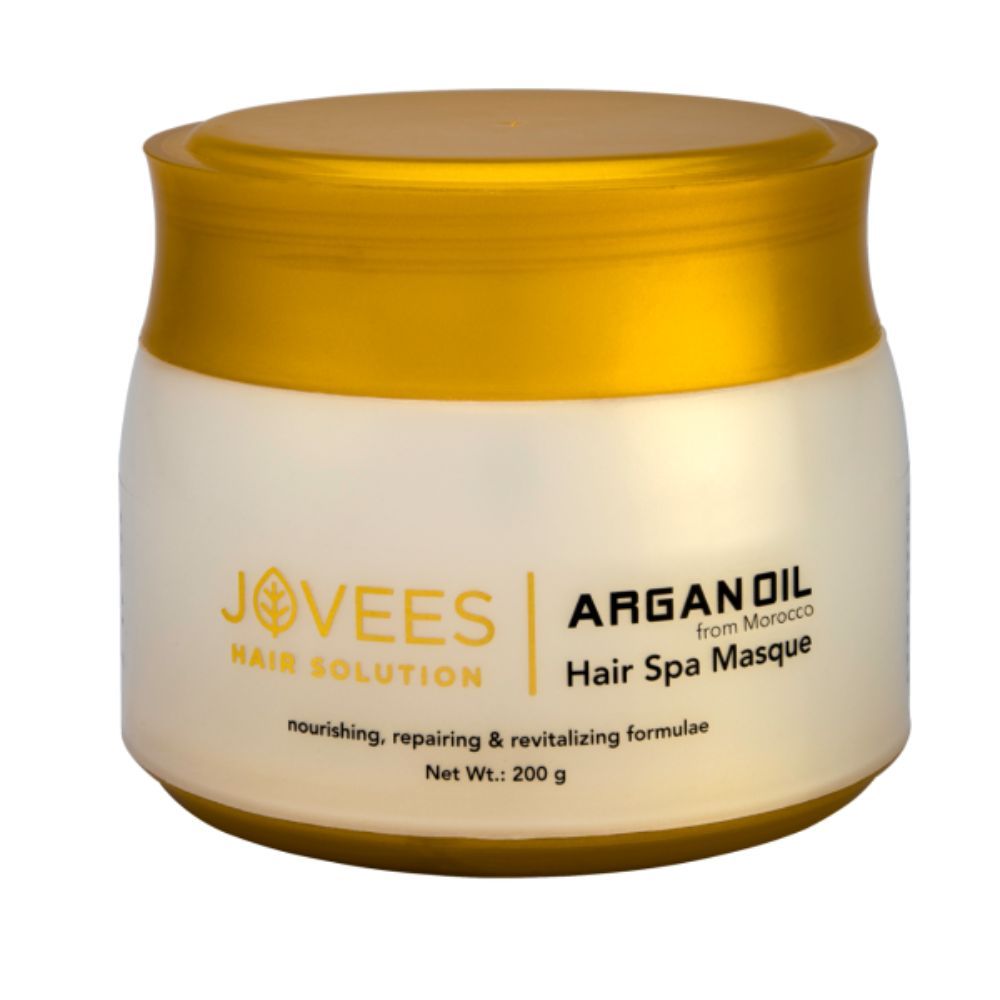 Buy Jovees Herbal Argan Oil Hair Spa Masque | Controls Hairfall and Repairs Damaged Hair | Rich in Moroccon Argan Oil  | For Women/Men | 200GM - Purplle