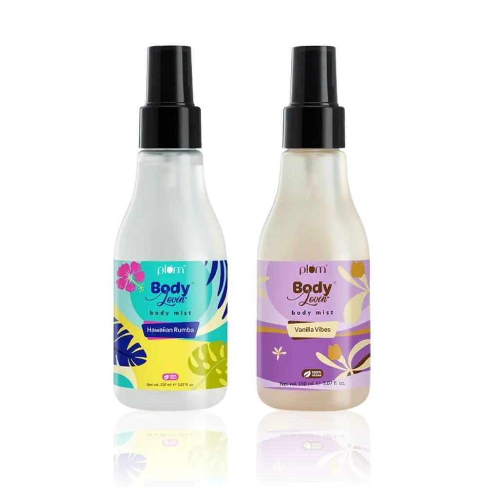 Buy Plum Bodylovin' Vanilla & Beachy Vibes Body Mist Duo Super-refreshing Aloe-infused - Purplle