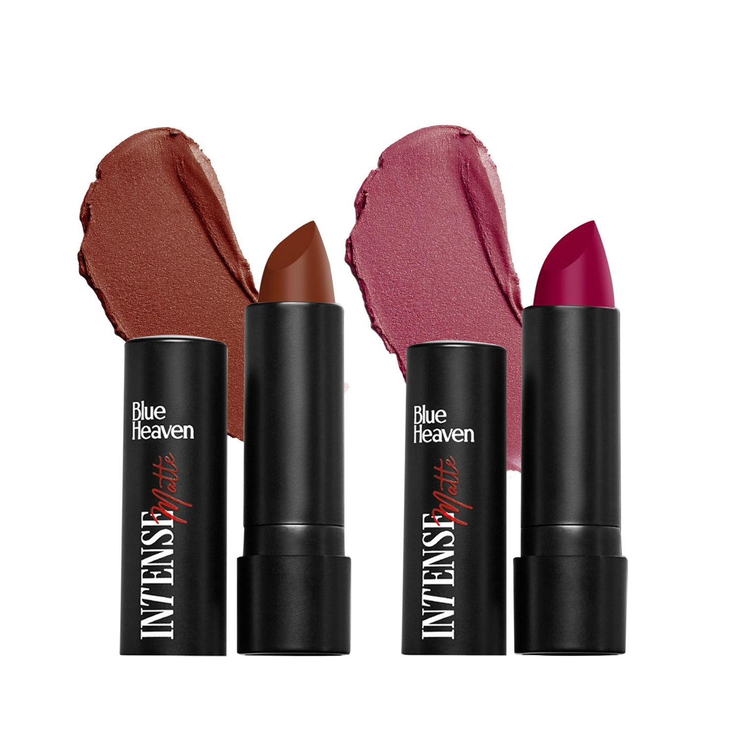 Buy Blue Heaven Intense Matte Lipstick combo - Choco Swirl & Aged Wine, Pack of 2 - Purplle