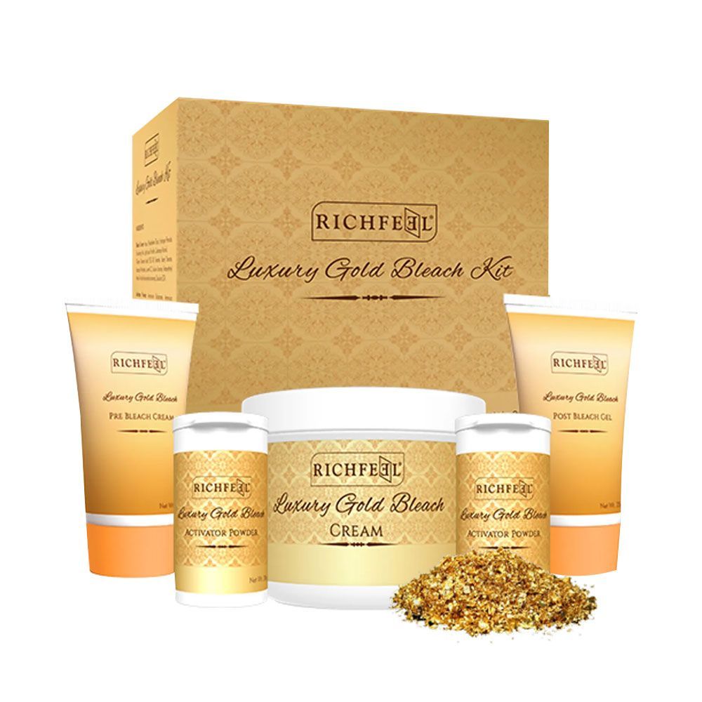 Buy Richfeel Luxury Gold Bleach Kit (320 g) - Purplle
