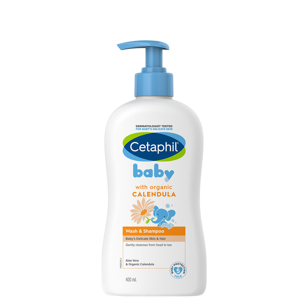 Buy Cetaphil Baby Wash & Shampoo With Organic Calendula (400 ml) - Purplle