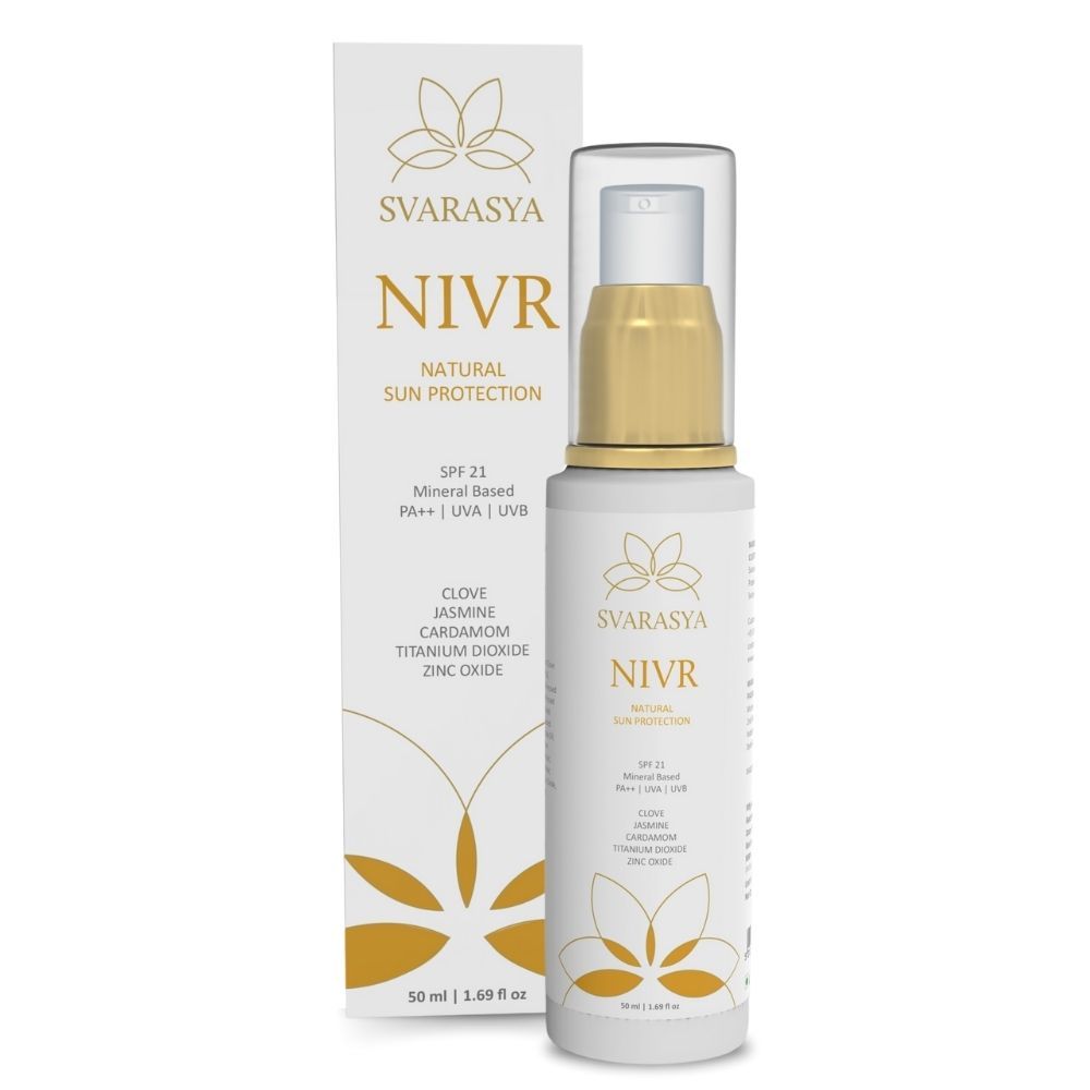 Buy Svarasya Nivr Sunscreen Lotion Cream With Spf 21 50 ml - Purplle