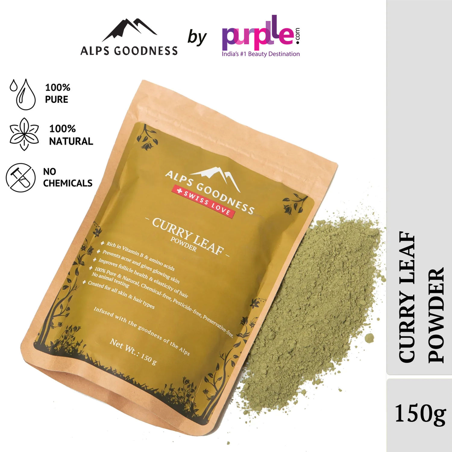 Buy Alps Goodness Powder - Curry Leaves (150 g) - Purplle