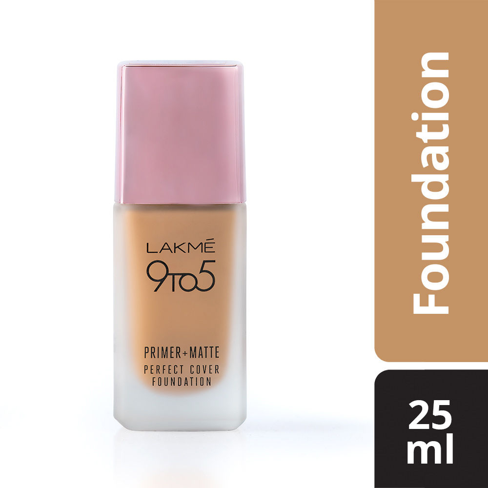 Buy Lakme 9 To 5 Primer + Matte Perfect Cover Foundation - Warm Caramel W320 (25 ml) - Purplle