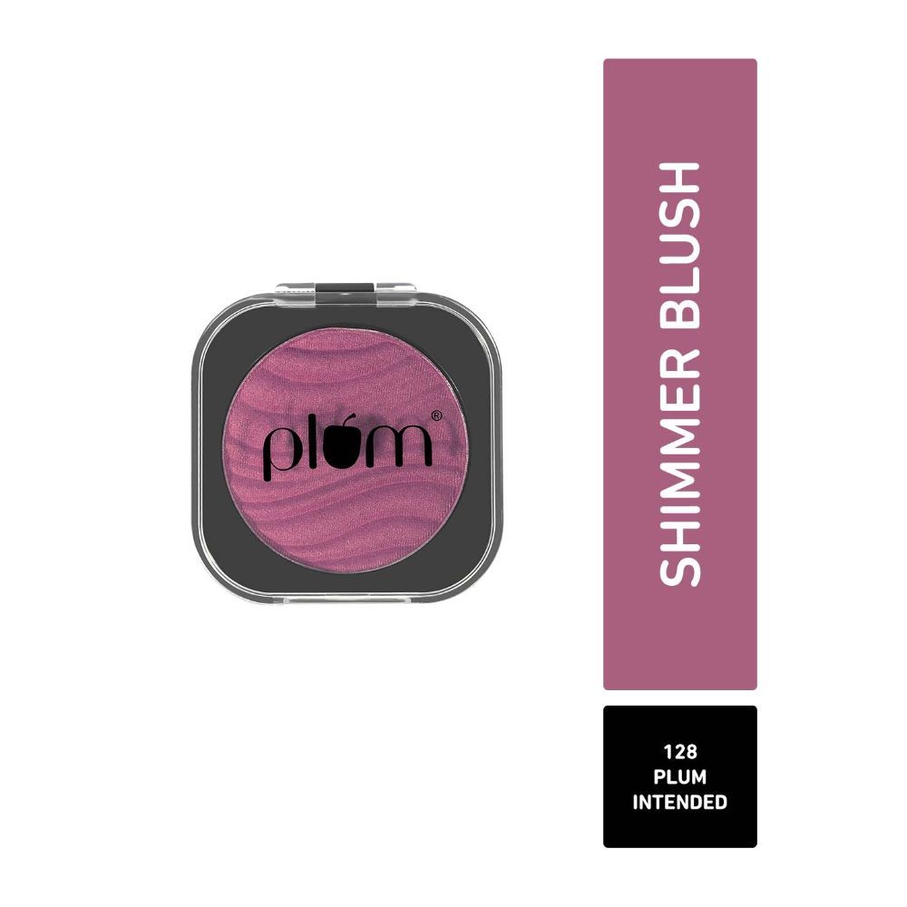 Buy Plum Cheek-A-Boo Shimmer Blush | Highly Pigmented | Effortless Blending | 128 Plum Intended - Purplle