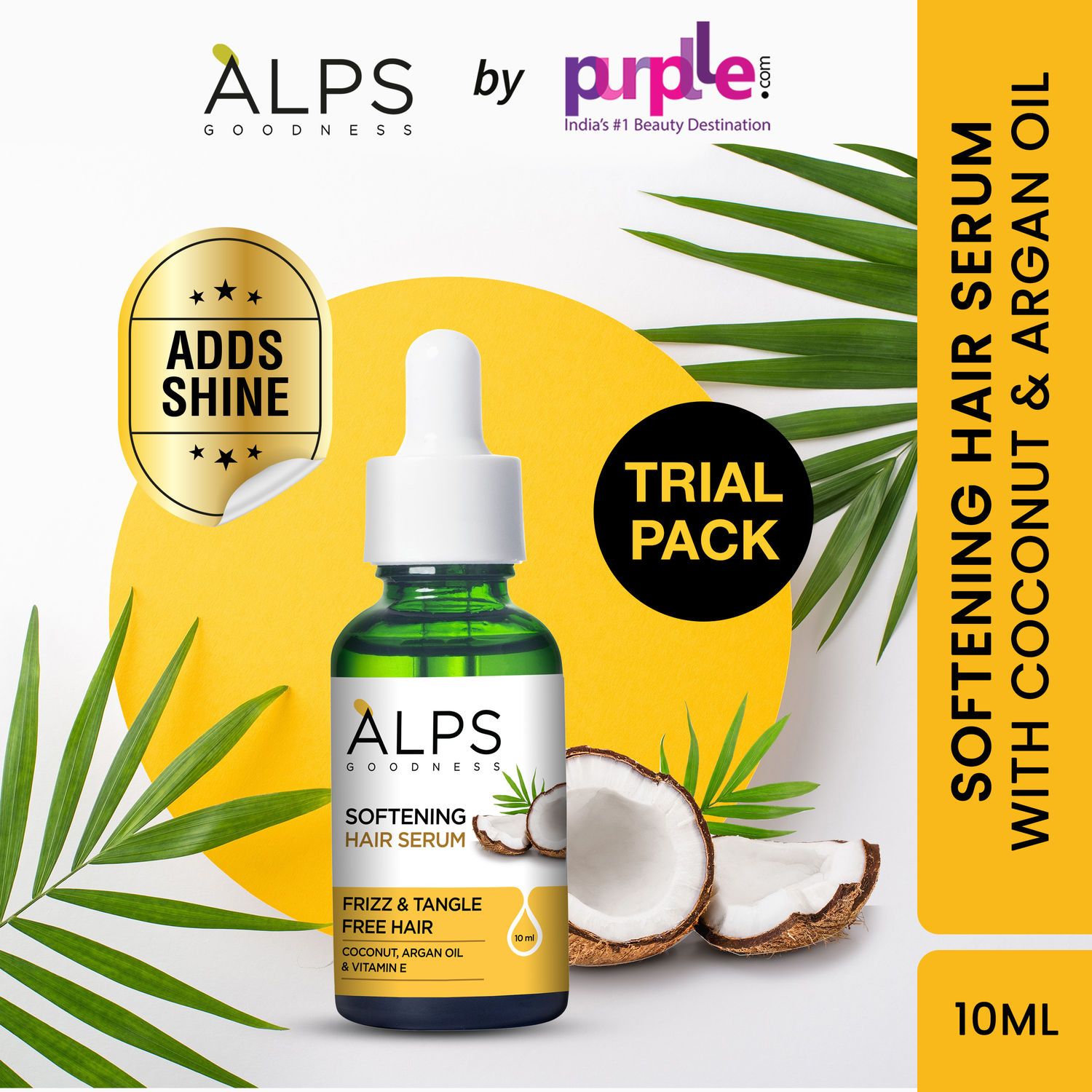 Alps Goodness Smoothening Hair Serum with Coconut Argan Oil