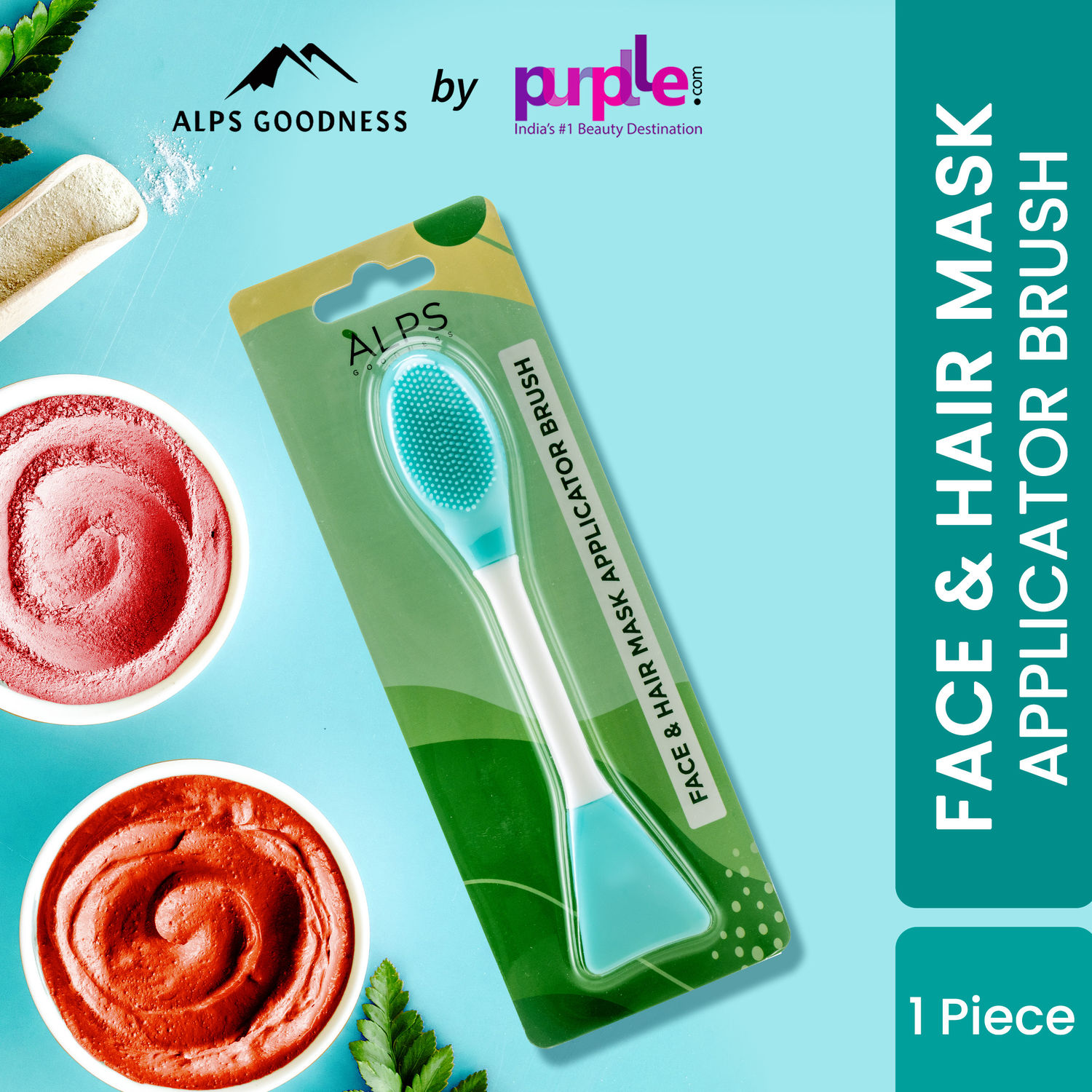 Buy Alps Goodness Face & Hair Mask Applicator Brush | Soft Brush | with Spatula  - Purplle