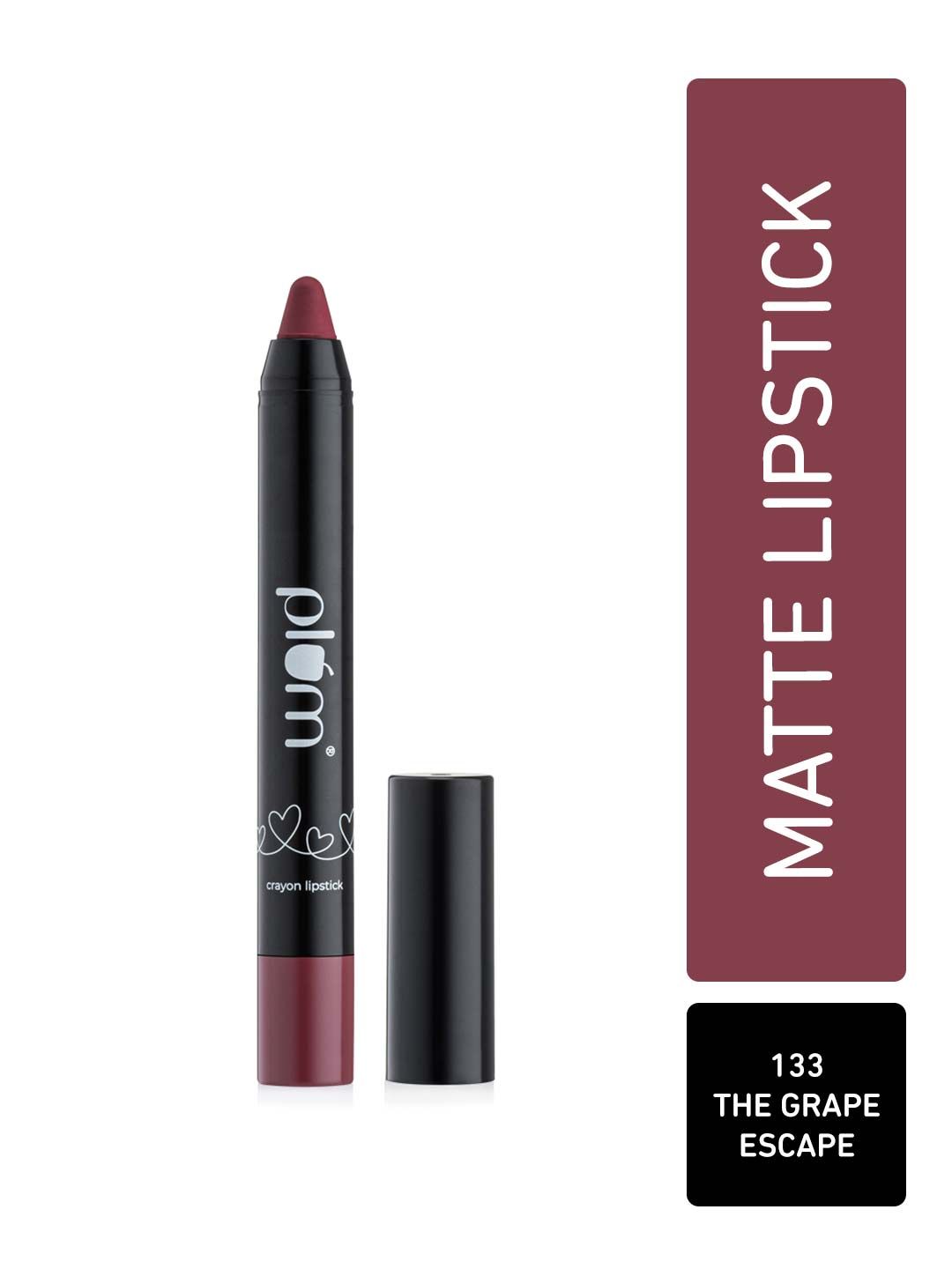 Buy Plum Twist & Go Matte Lipstick |Airbrushed Finish|Long Lasting |The Grape Escape - 133 (Plum Mauve) - Purplle